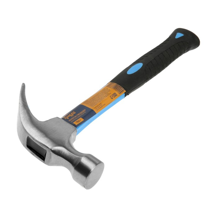 Молоток-гвоздодер ТУНДРА, фиберглассовая 2К рукоятка, 750 г Молоток-гвоздодер ТУНДРА, фиберглассовая 2К рукоятка, 750 г