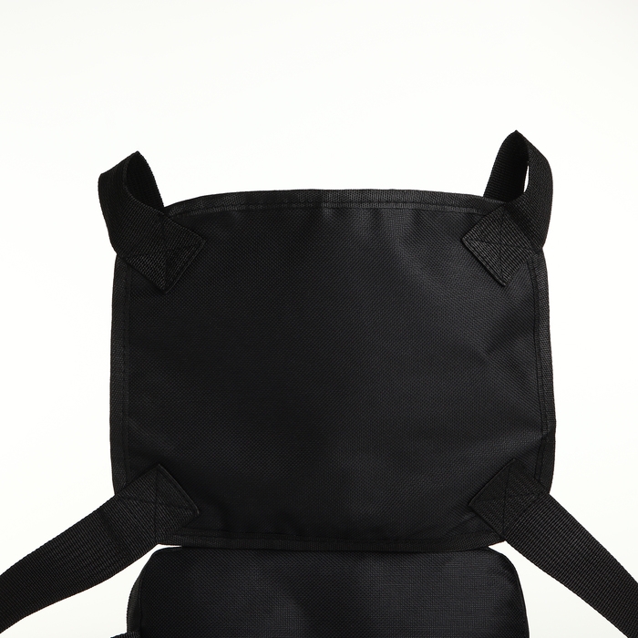 Сумка нагрудная на молнии, наружный карман, цвет чёрный Сумка нагрудная на молнии, наружный карман, цвет чёрный