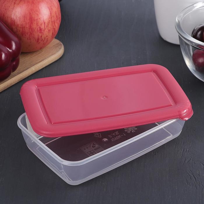 Контейнер пищевой «Лайт», 450 мл, цвет прозрачный, крышка МИКС Контейнер пищевой «Лайт», 450 мл, цвет прозрачный, крышка МИКС