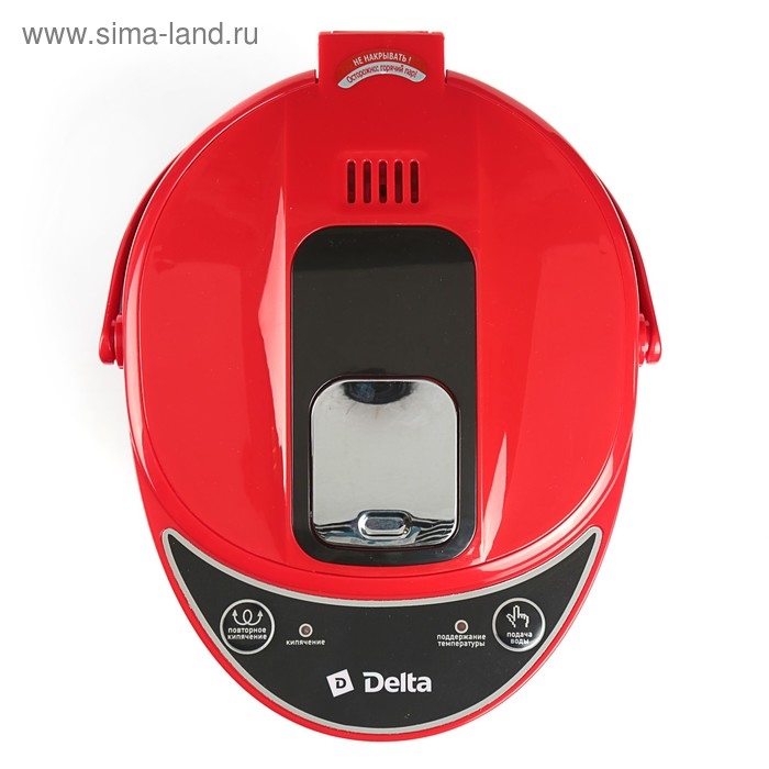 Термопот DЕLTA DL-3034, 4.5 л, 750 Вт, чёрно-красный с рисунком  Термопот DЕLTA DL-3034, 4.5 л, 750 Вт, чёрно-красный с рисунком "Хохлома"