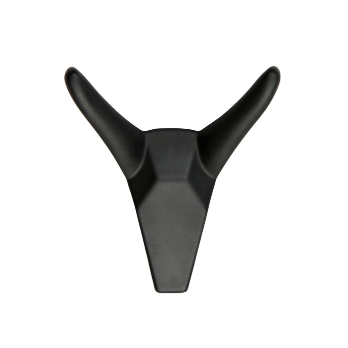 Крючок мебельный CAPPIO HORN, двухрожковый, черный Крючок мебельный CAPPIO HORN, двухрожковый, черный