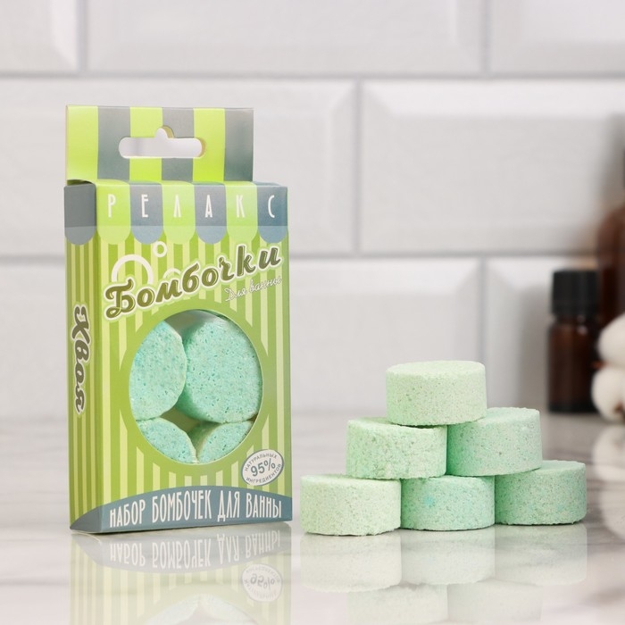Набор бомбочек для ванны 6 шт Набор бомбочек для ванны 6 шт "Хвойный лес" по 25 г