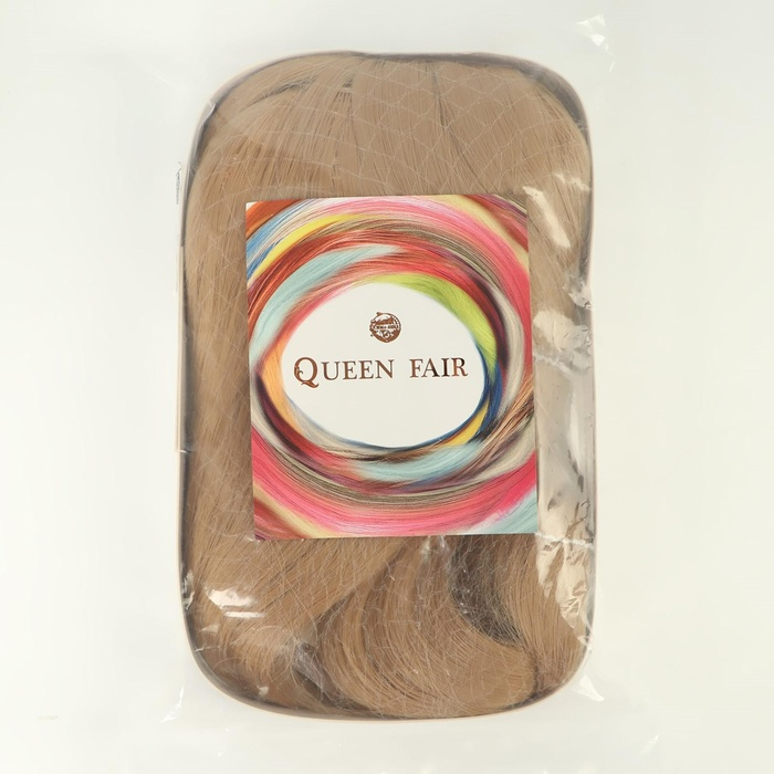 Парик искусственный, с чёлкой, имитация кожи, 60 см, цвет блонд Парик искусственный, с чёлкой, имитация кожи, 60 см, цвет блонд