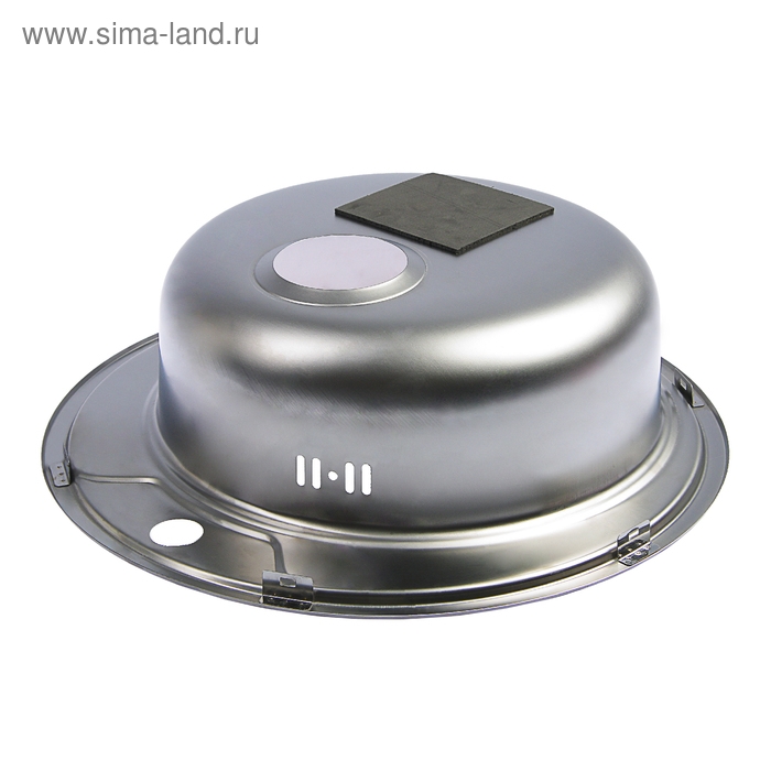 Мойка кухонная  Мойка кухонная "Владикс", врезная, с сифоном, d=49 см, нержавеющая сталь 0.6 мм