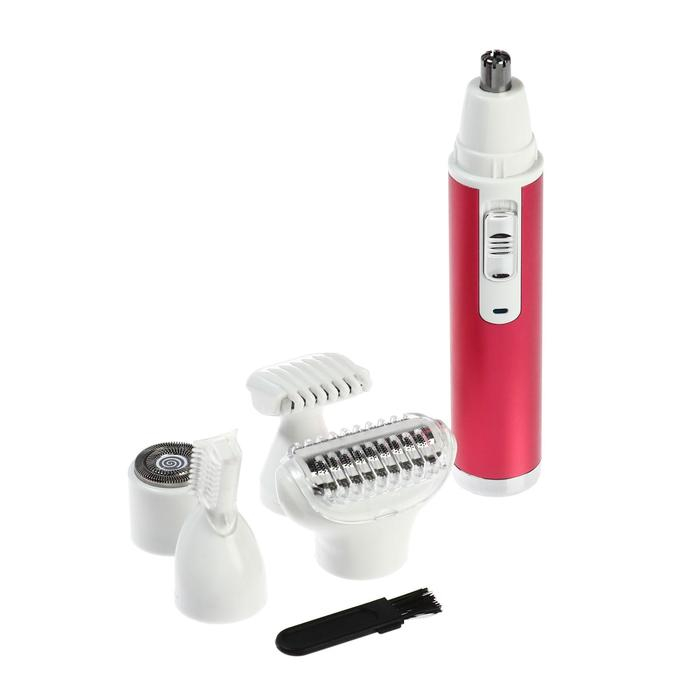 Триммер женский 5 в 1 LEP-06, от USB, розовый Триммер женский 5 в 1 LEP-06, от USB, розовый