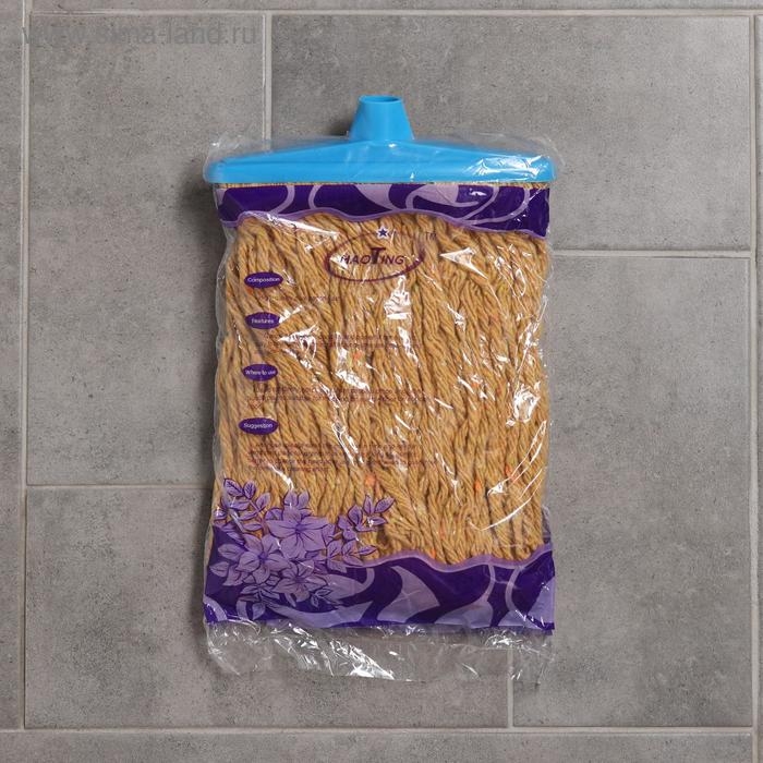 Насадка для швабры верёвочная Доляна, хлопок, 29×21,5×4,5 см, цвет МИКС Насадка для швабры верёвочная Доляна, хлопок, 29×21,5×4,5 см, цвет МИКС