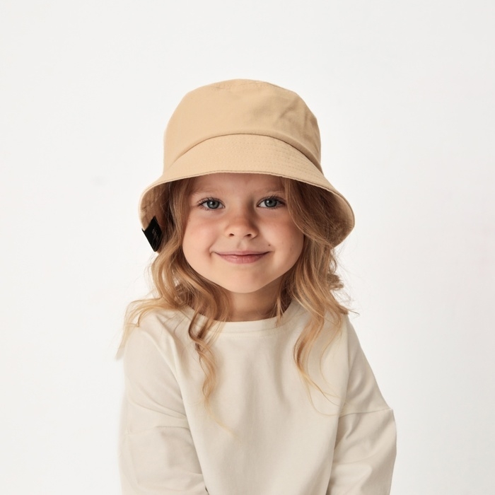 Панама детская Панама детская "Классика" MINAKU цвет бежевый, р-р 52