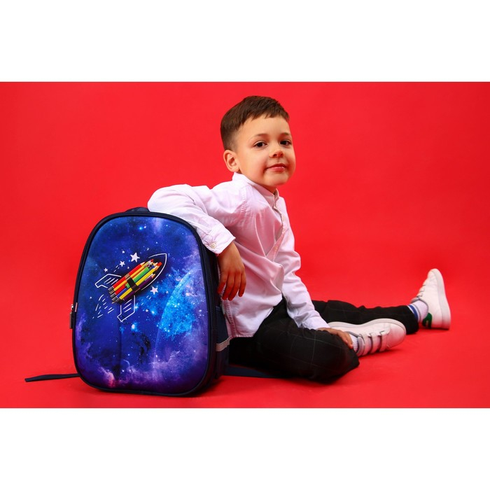 Рюкзак каркасный школьный Calligrata Cosmos, 39 х 30 х 14 см Рюкзак каркасный школьный Calligrata Cosmos, 39 х 30 х 14 см