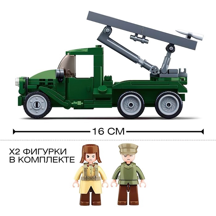 Конструктор Армия ВОВ «Боевая машина БМ-13 Катюша», 201 деталь Конструктор Армия ВОВ «Боевая машина БМ-13 Катюша», 201 деталь