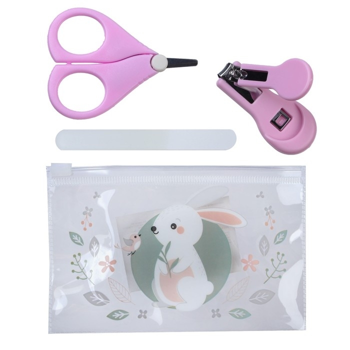 Маникюрный набор детский для самых маленьких «Зайка» (ножницы+щипчики+пилка) Маникюрный набор детский для самых маленьких «Зайка» (ножницы+щипчики+пилка)