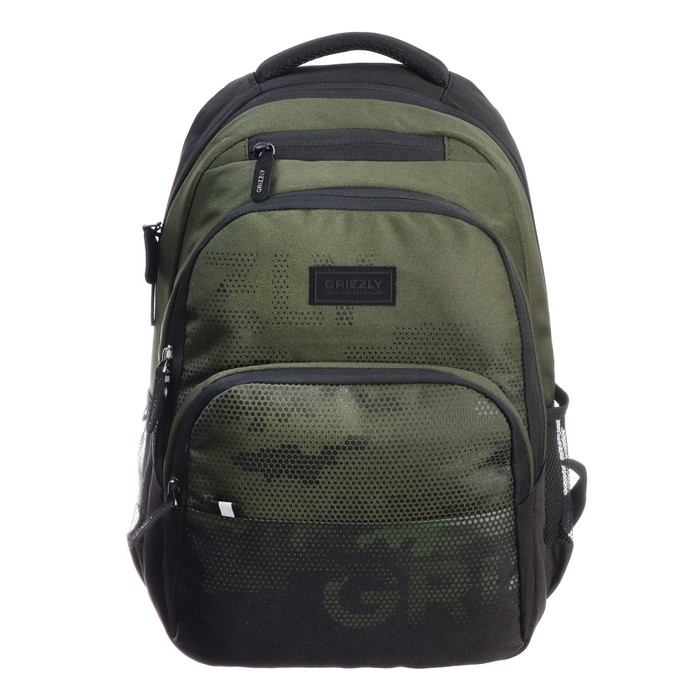 Рюкзак молодёжный, 45 х 32 х 23 см, Grizzly 330, эргономичная спинка, хаки RU-330-7_3 Рюкзак молодёжный, 45 х 32 х 23 см, Grizzly 330, эргономичная спинка, хаки RU-330-7_3