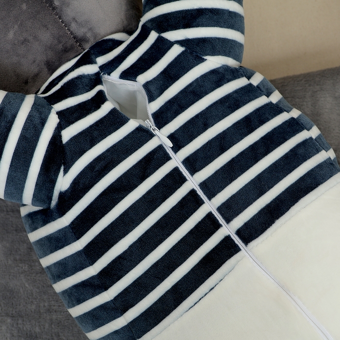 Мягкая игрушка «Хаски», с пледом, 60 см, цвет серый Мягкая игрушка «Хаски», с пледом, 60 см, цвет серый