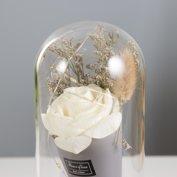 Ночник колба Ночник колба "Роза в букете" LED 3ААА 10х10х20 см RISALUX