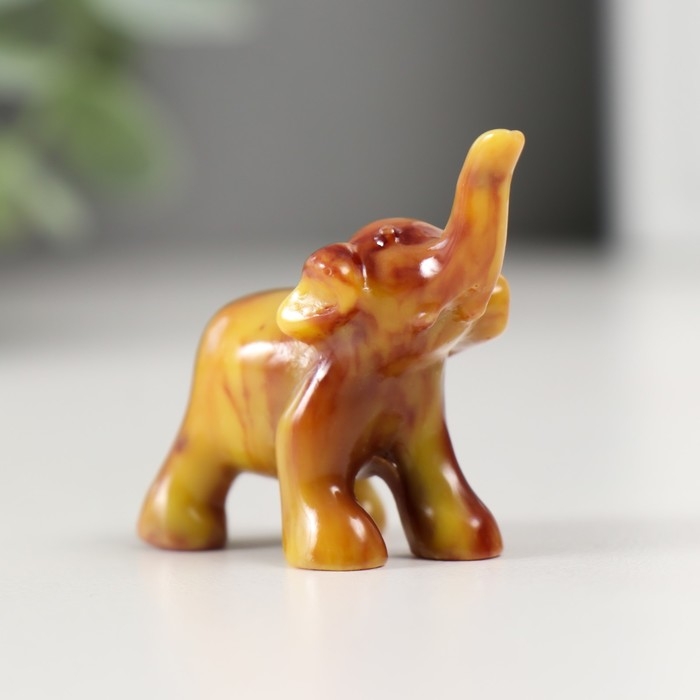 Сувенир полистоун под мрамор Сувенир полистоун под мрамор "Маленький слоник" МИКС 3,5х2х3,5 см