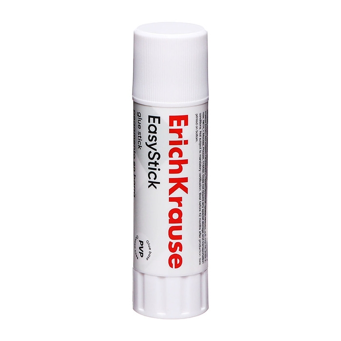 Клей-карандаш ErichKrause Standard, 19 г, быстрое склеивание Клей-карандаш ErichKrause Standard, 19 г, быстрое склеивание