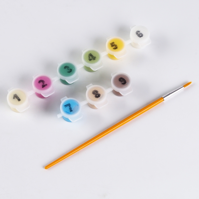 Картина по номерам для детей «Капибара с арбузом», 17х17 см Картина по номерам для детей «Капибара с арбузом», 17х17 см