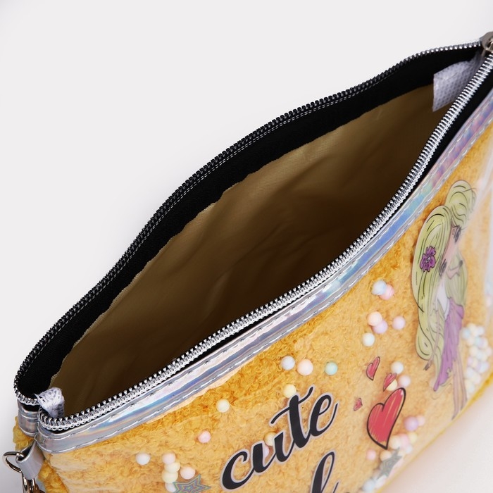 Косметичка на молнии, цвет жёлтый Косметичка на молнии, цвет жёлтый