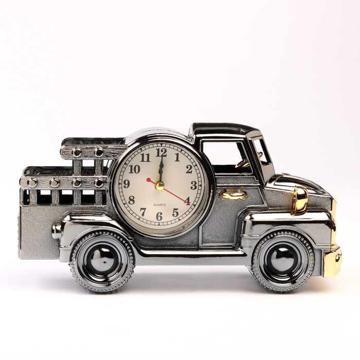 Часы - будильник настольные Часы - будильник настольные "Грузовичок", дискретный ход, d-6.5 см, 11 х 22.5 см, АА