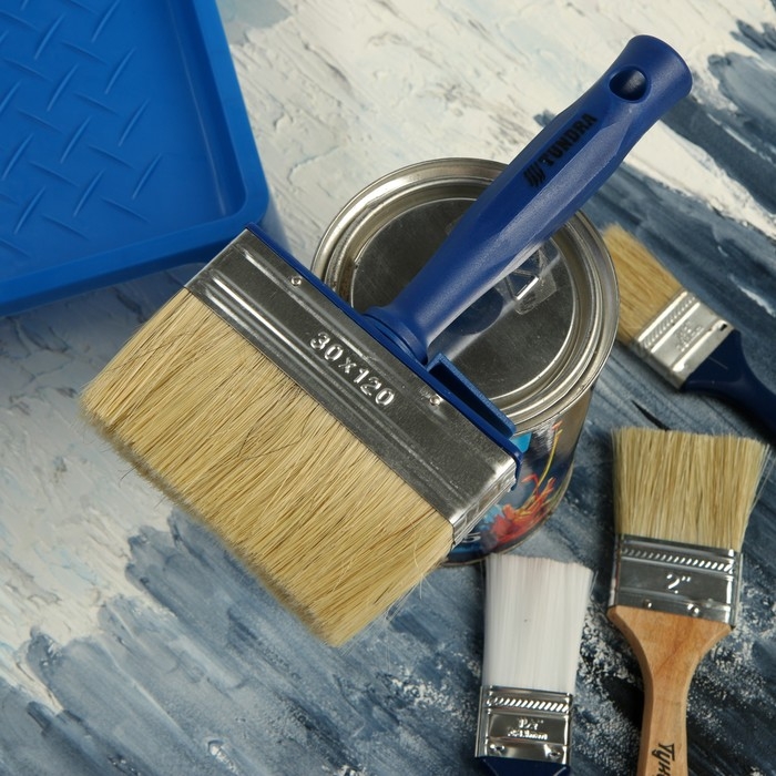 Кисть-макловица ТУНДРА, смешанная щетина, пластиковая рукоятка, 30х120 мм Кисть-макловица ТУНДРА, смешанная щетина, пластиковая рукоятка, 30х120 мм