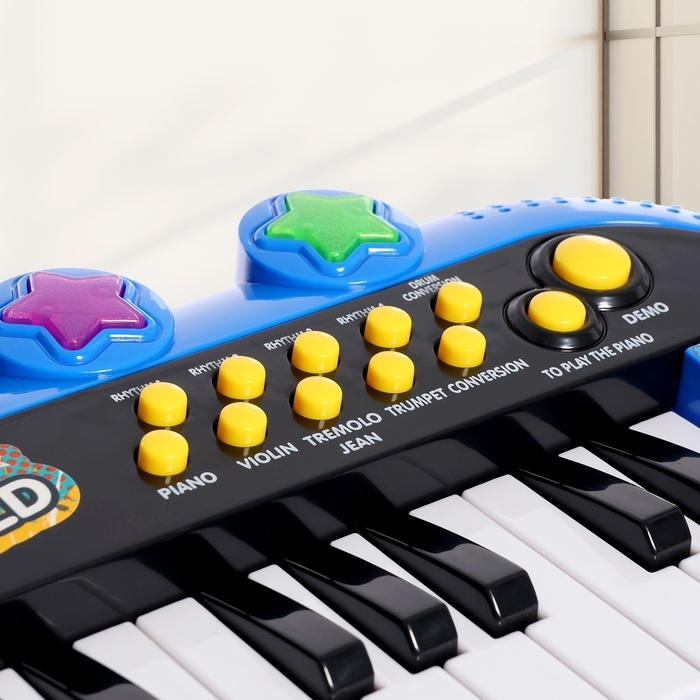 Синтезатор напольный «Музыкальный мир», световые, звуковые эффекты, с микрофоном