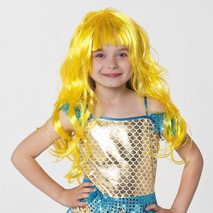 Парик русалки жёлтый, длина 60 см Парик русалки жёлтый, длина 60 см