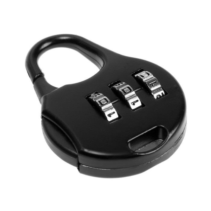 Замок навесной кодовый ТУНДРА ZK006, черный Замок навесной кодовый ТУНДРА ZK006, черный