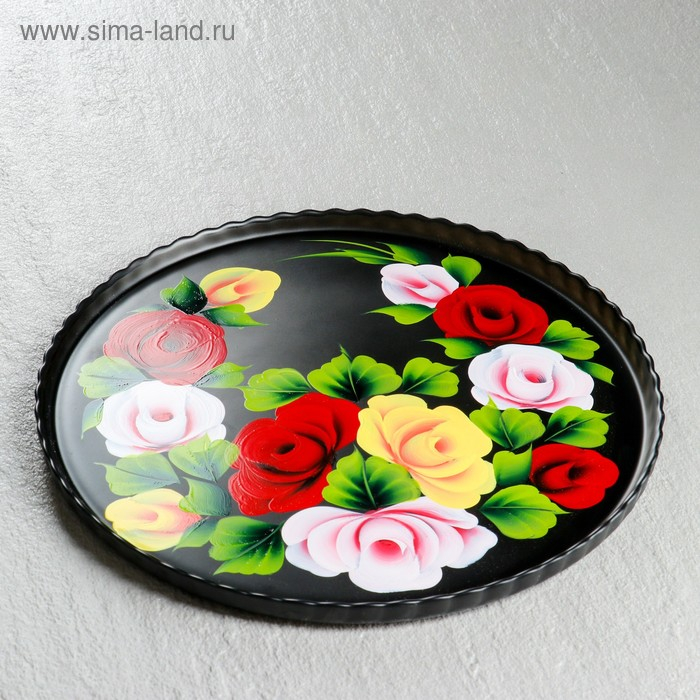 Поднос Поднос "Жостово" художественная роспись 28 см