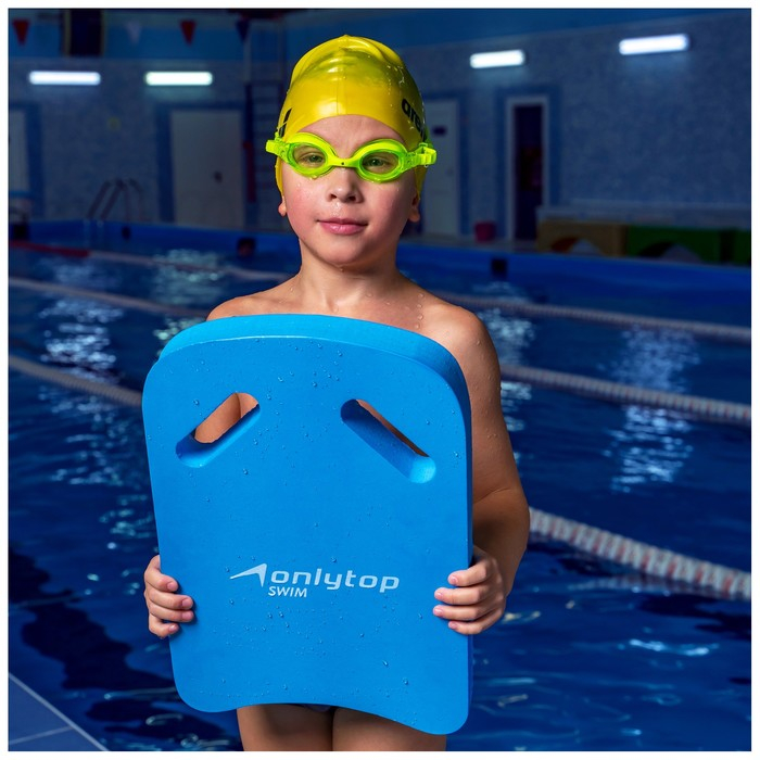 Доска для плавания ONLYTOP, 39х27х4 см, цвета МИКС Доска для плавания ONLYTOP, 39х27х4 см, цвета МИКС