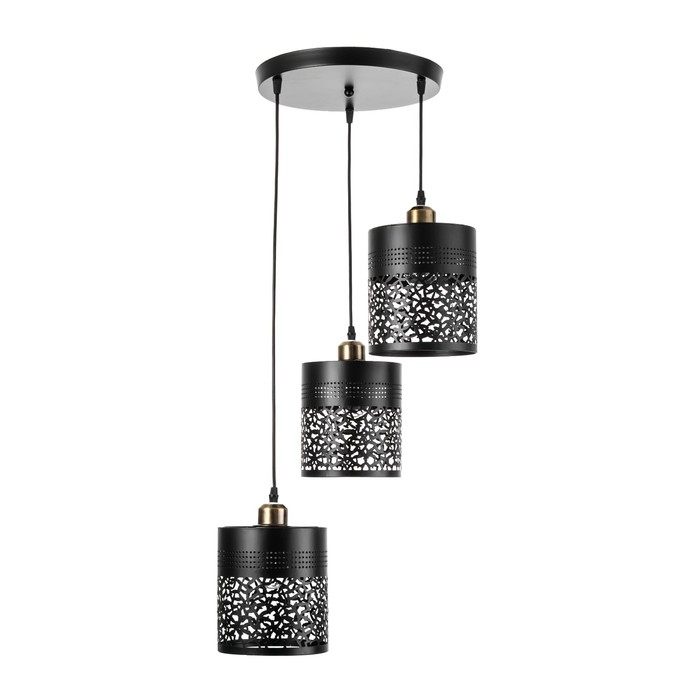 Светильник BayerLux 2747/3 E27 40Вт черный 39x39x24-108 см Светильник BayerLux 2747/3 E27 40Вт черный 39x39x24-108 см