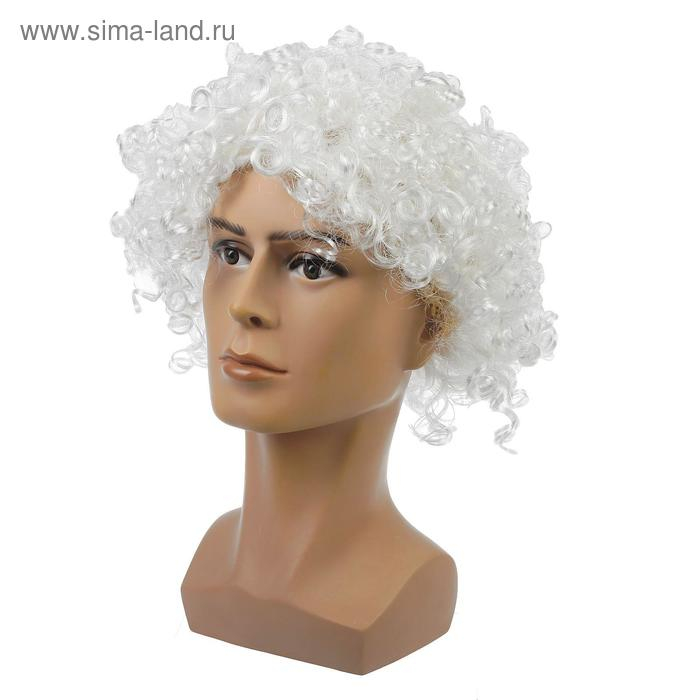 Парик белый, мелкие кудри Парик белый, мелкие кудри
