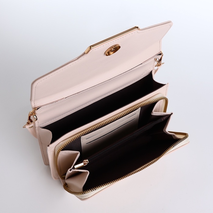 Сумка женская на молнии, цвет белый Сумка женская на молнии, цвет белый