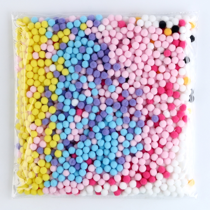 Аппликация помпошками &laquo;Прекрасный единорог&raquo;, размер &mdash; 30 &times; 30 см, клей 30 мл