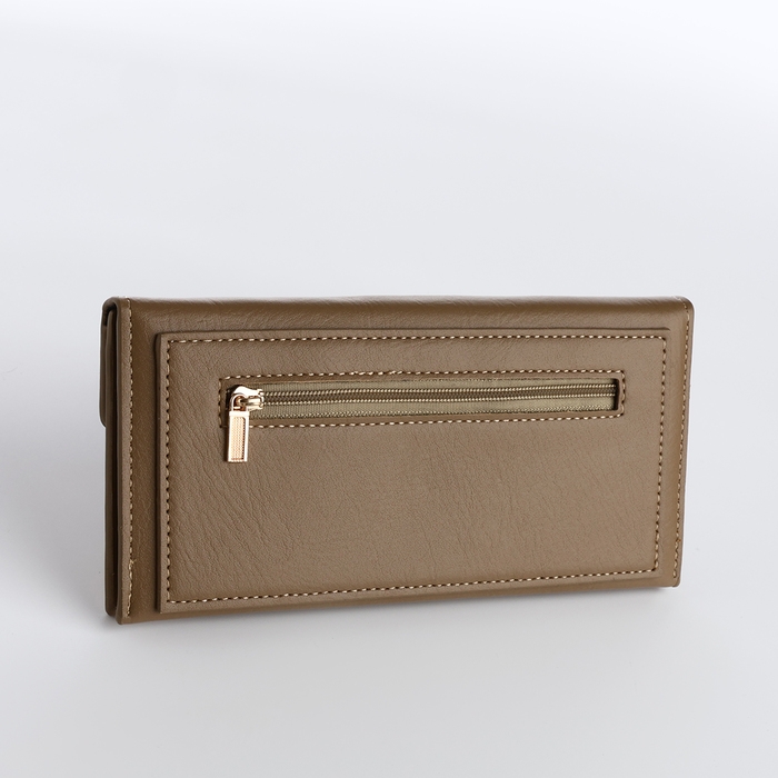 Кошелёк женский на кнопке, цвет хаки