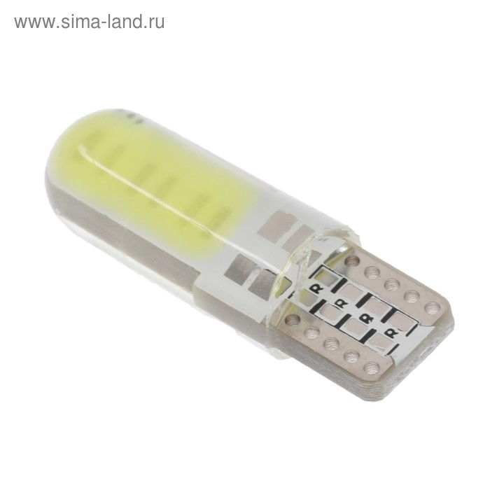 Автолампа светодиодная Cartage, T10, 12 В, 2 COB, свет белый Автолампа светодиодная Cartage, T10, 12 В, 2 COB, свет белый