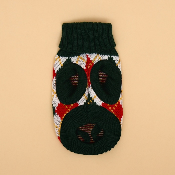 Свитер  Свитер "Шахматы", XS (ДС 17, ОШ 17, ОГ 23-37 см)