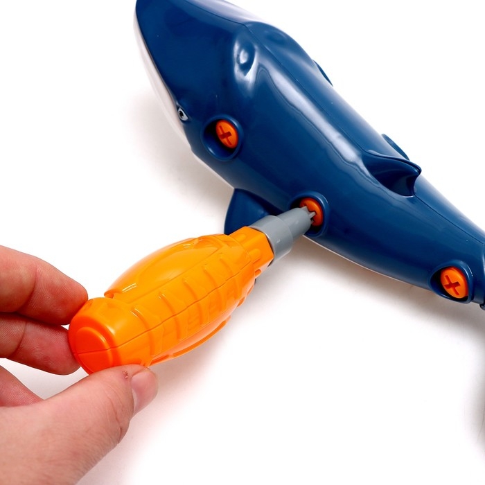 Конструктор винтовой «Синий кит», с отвёрткой, 18 элементов Конструктор винтовой «Синий кит», с отвёрткой, 18 элементов