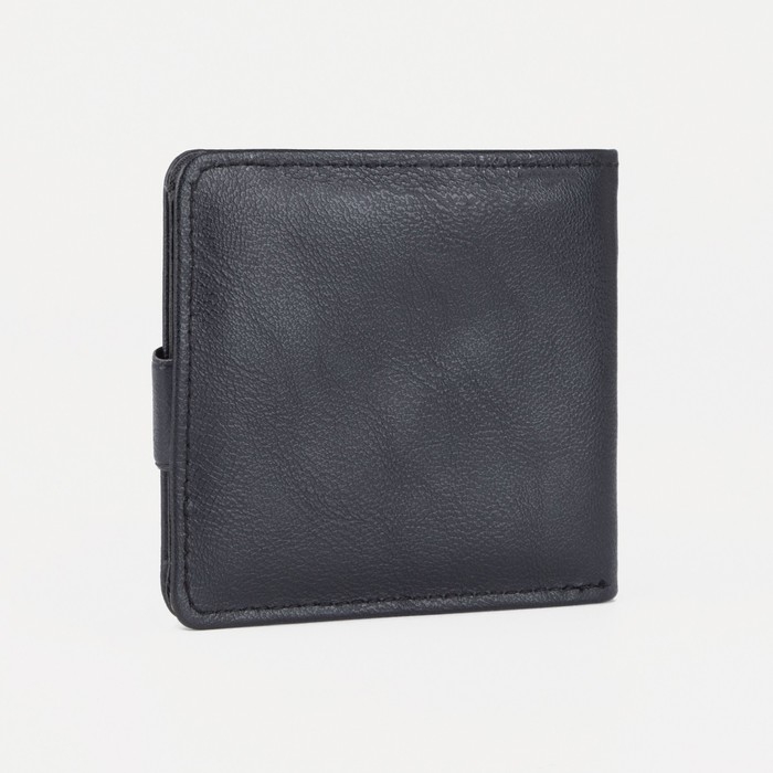 Портмоне мужское на кнопке, отдел для купюр, для карт, цвет чёрный Портмоне мужское на кнопке, отдел для купюр, для карт, цвет чёрный