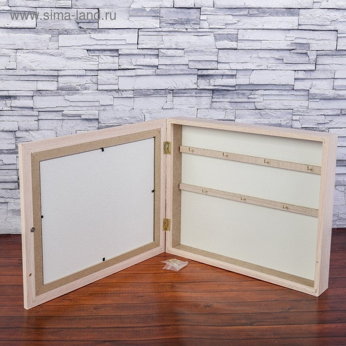 Ключница Ключница "Яхта у причала" молочный дуб 26х31 см