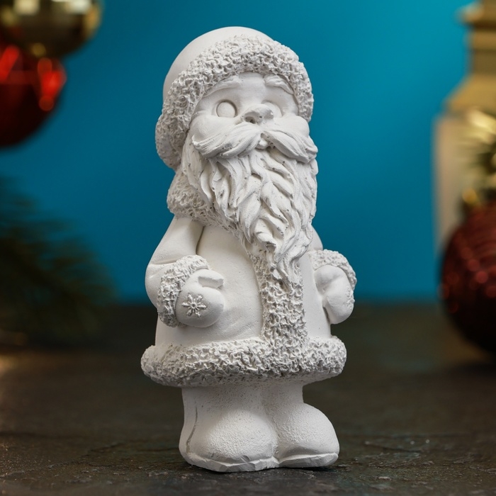 Новогодняя фигура под раскраску  Новогодняя фигура под раскраску "Дед Мороз" 9х5см