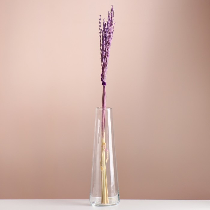 Набор сухоцветов Набор сухоцветов "Райграс", банч 21 шт, длина 60 (+/- 6 см), сиреневый