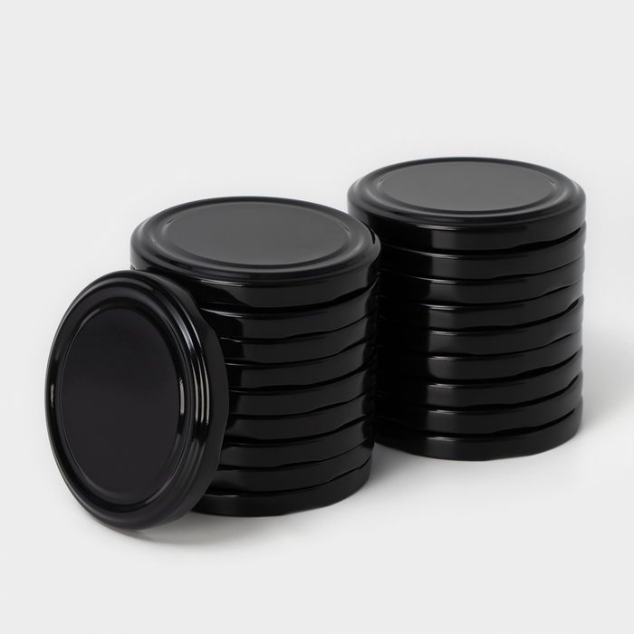 Набор крышек для консервирования Доляна «Ночь», ТО-82 мм, металл, 20 шт, цвет черный Набор крышек для консервирования Доляна «Ночь», ТО-82 мм, металл, 20 шт, цвет черный