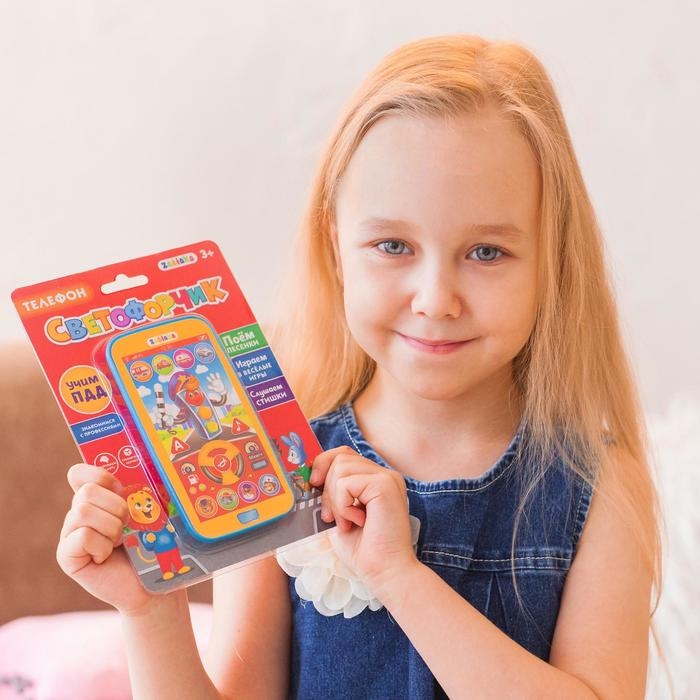 Телефон обучающий «Умный светофор», звуковые эффекты, работает от батареек Телефон обучающий «Умный светофор», звуковые эффекты, работает от батареек