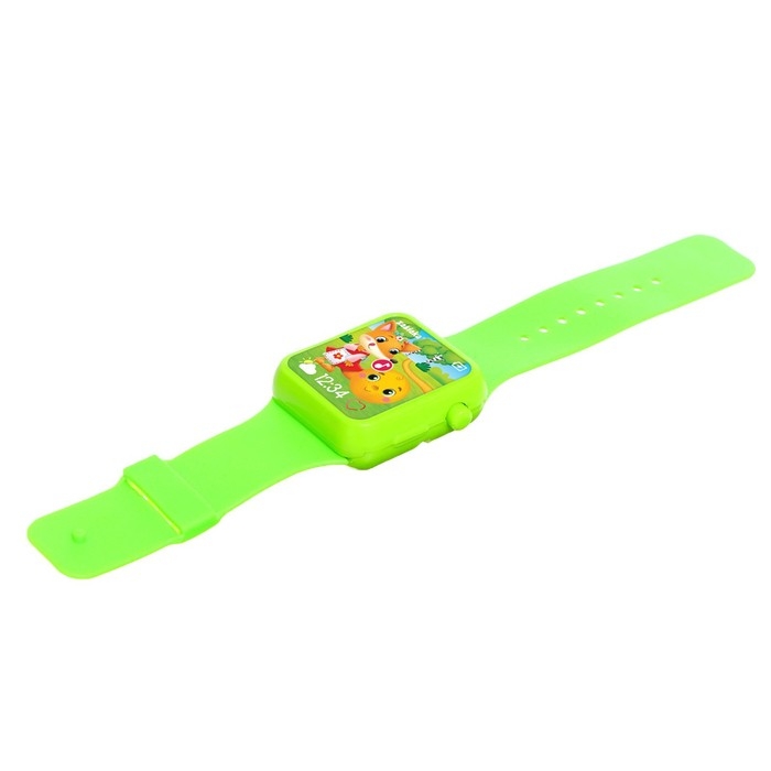 Музыкальные часики «Сказочные часики», детские, звук, цвет зелёный Музыкальные часики «Сказочные часики», детские, звук, цвет зелёный