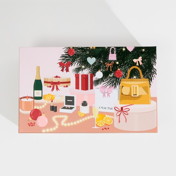 Набор подарочных коробок 6 в 1 «Happy New year», 20 х 12.5 х 7.5 ‒ 32.5 х 20 х 12.5 см, Новый год