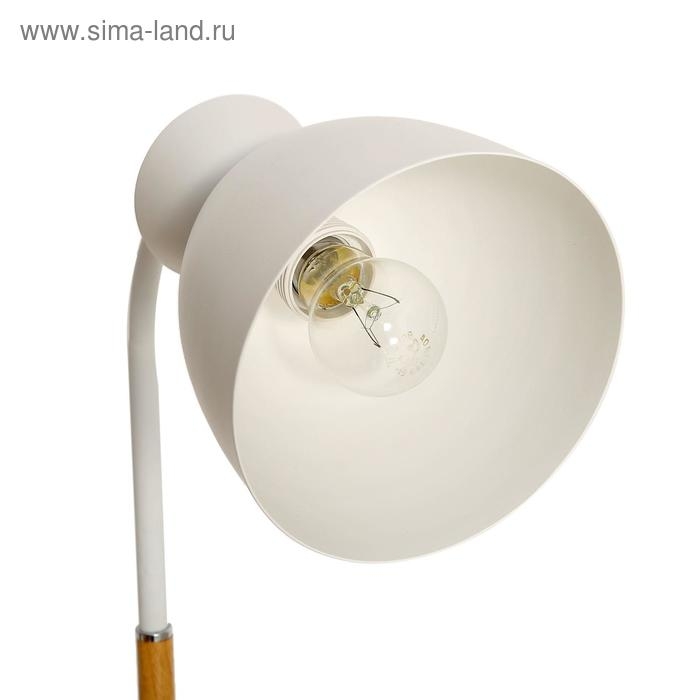 Торшер "Нова" 1х60Вт E27 белый 34х21,5х162 см.