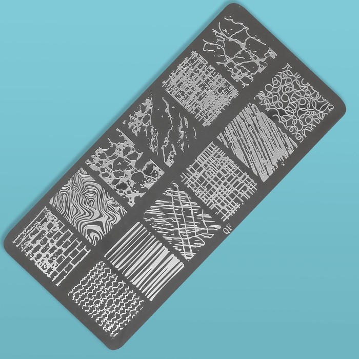 Диск для стемпинга металлический &laquo;Lines&raquo;, 12 &times; 6 см