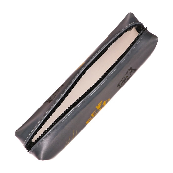 Пенал школьный на молнии Пенал школьный на молнии "Медведь" Calligrata, серый