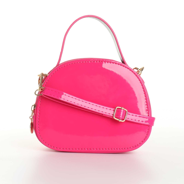 Сумка детская для девочки на молнии «Выбражулька», цвет малиновый