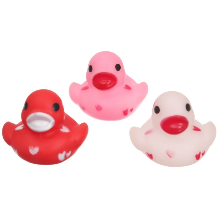 Набор резиновых игрушек для ванны «Уточки лаффки мини», 3 шт, Крошка Я Набор резиновых игрушек для ванны «Уточки лаффки мини», 3 шт, Крошка Я