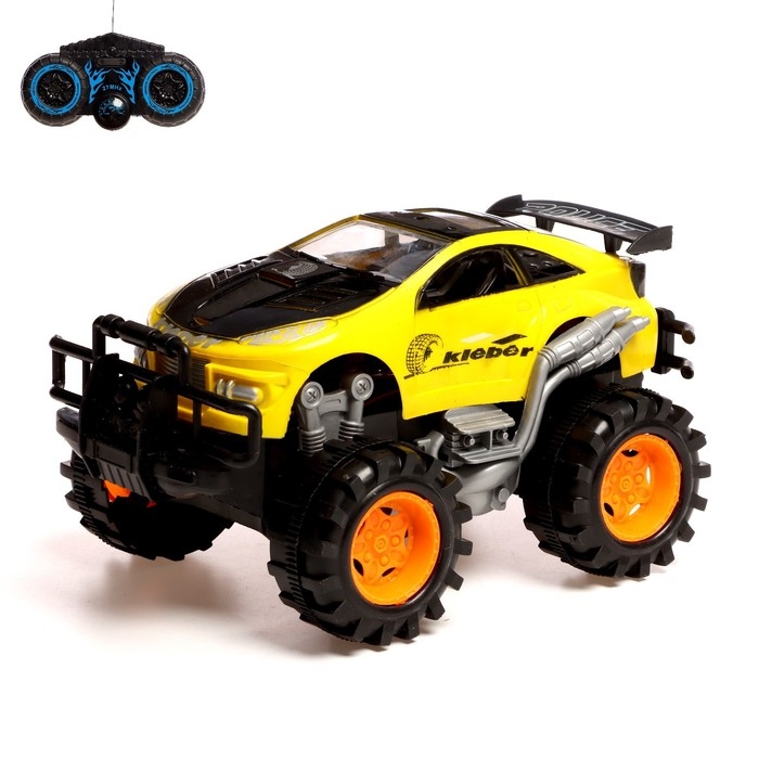 Джип радиоуправляемый «Гонщик», работает от батареек, цвет жёлтый Джип радиоуправляемый «Гонщик», работает от батареек, цвет жёлтый